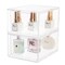 2 Pieces Stackable Makeup Organizer Storage Drawers 4.5'' Tall Acrylic Cosmetic Display Case Clear Bathroom Plastic Storage Bins For Vanity,Under Cabinets,Pantry Organization and Storage